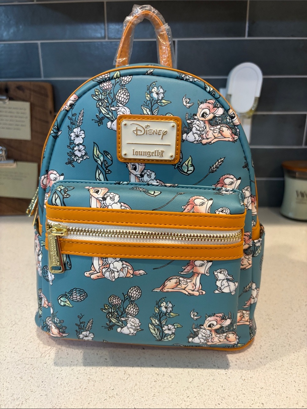 Loungefly Bambi Floral Mini Backpack NWT